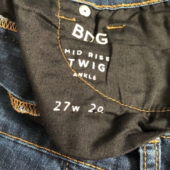 BDG mid rise twig ankle jeans size 27 - Picture 8 of 11